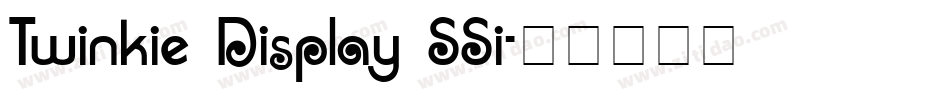 Twinkie Display SSi字体转换